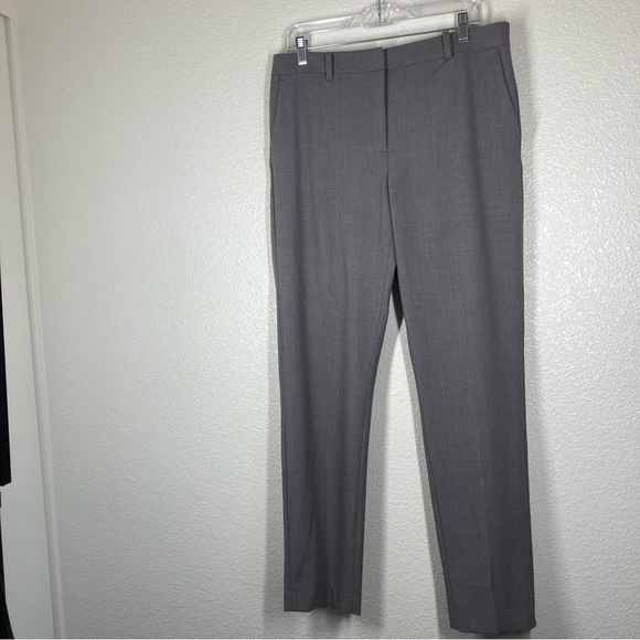 DKNY Womens Dress Pant Gray 10 Straight Leg Trousers Rayon Minimalist - Picture 3 of 16